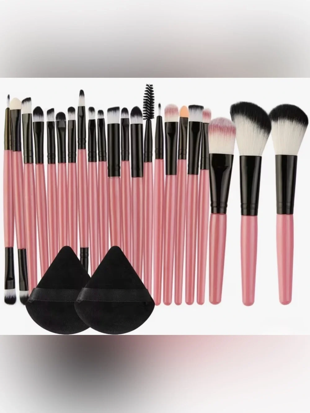 ⭐️ New - 22 Piece Makeup Brush Set Professional Pink Cosmetic Brushes